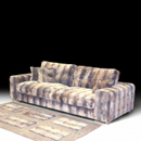 Эксклюзивный диван в мехе ондатры